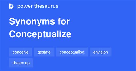 conceptualize synonyms|another word for conceptualizing.